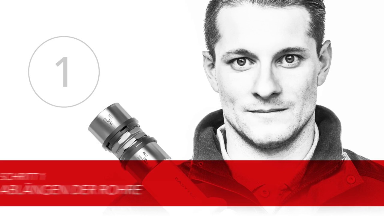 Rohrverpressung in 4 Schritten - EASYTEC Installationssystem