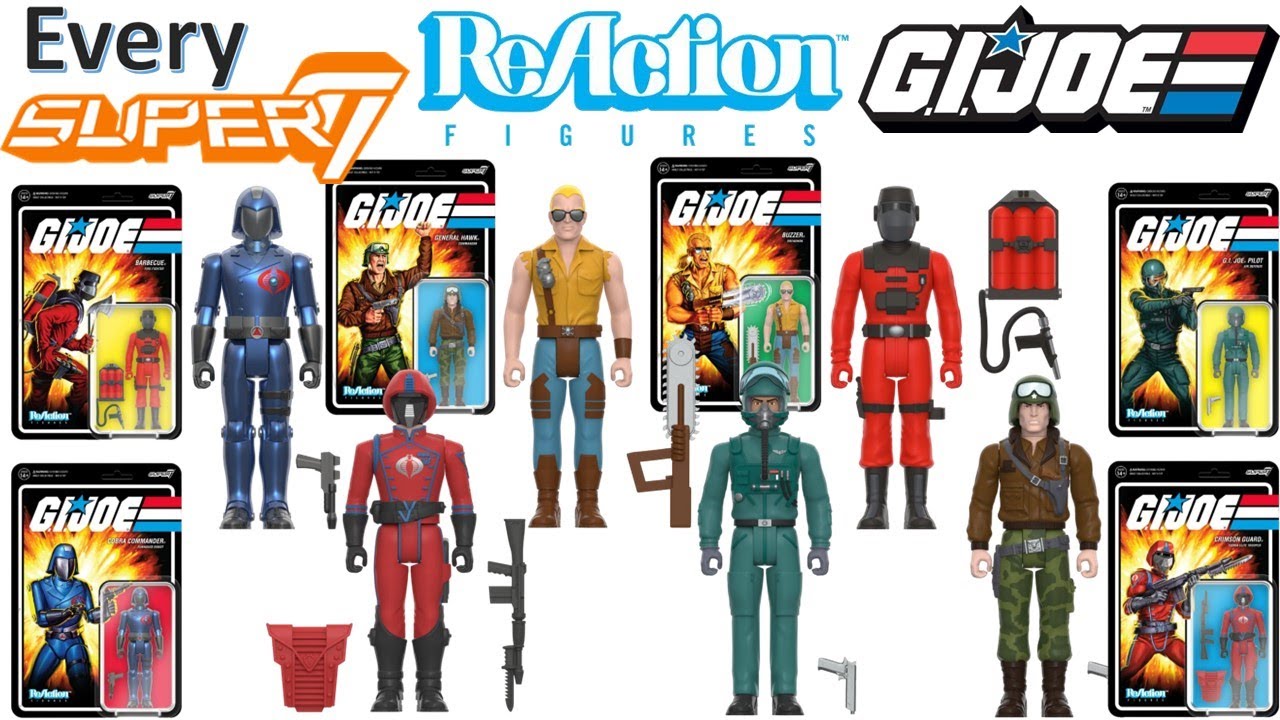 ***see newer video*** Every Super7 G.I. Joe ReAction Action Figure Comparison List