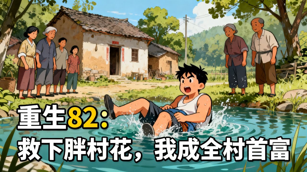 《重生82：救下胖村花，我成全村首富》前世膽小懦弱的我重生回到1982年夏天，果斷救下落水的村長女兒，從此被她全家當成救命恩人，開啓逆襲之路。#历史#玄幻#小说