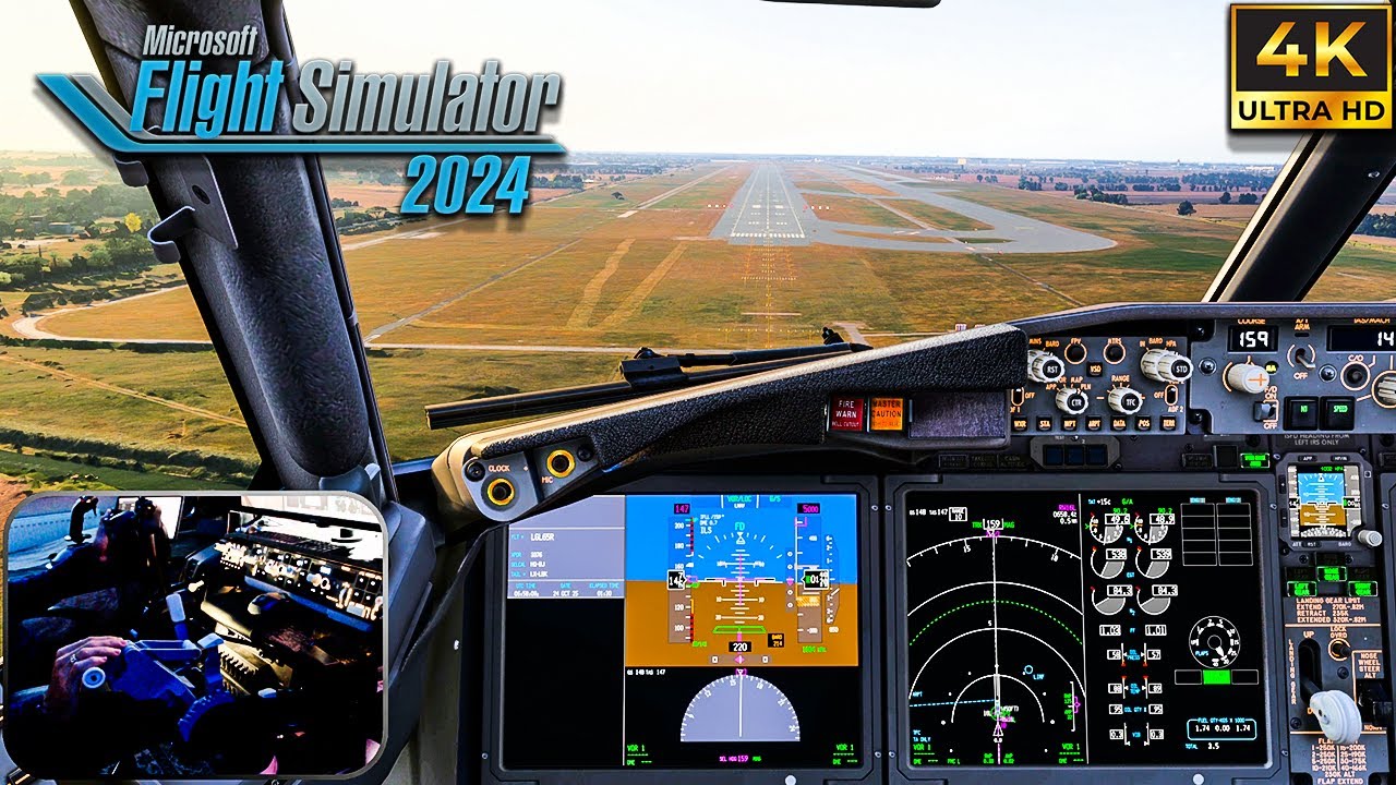 Microsoft Flight Simulator 2024 Visual Approach ROME!! | ULTRA REALISTIC | Ifly 737 MAX 4K