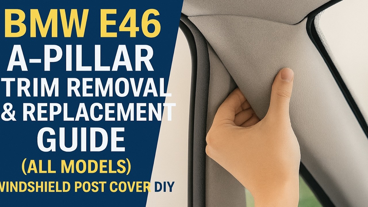 BMW E46 A-Pillar Trim Removal & Replacement Guide (All Models) | Windshield Post Cover DIY