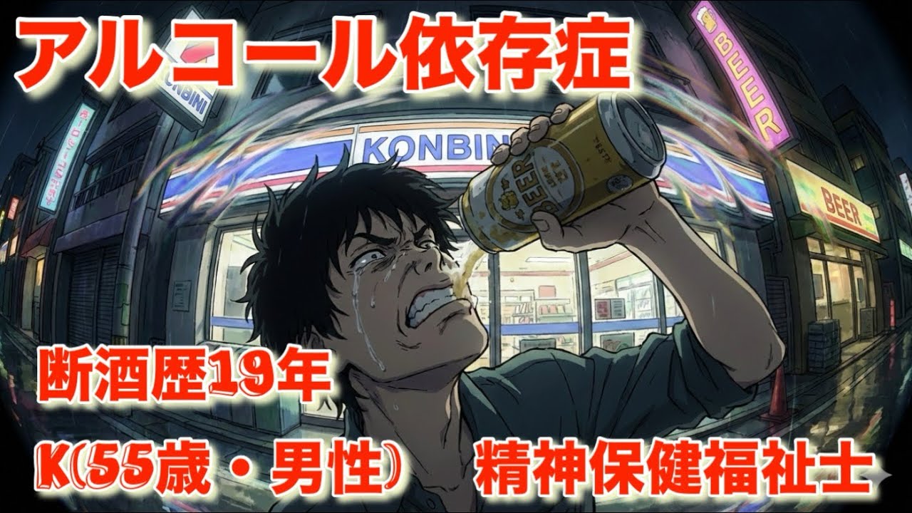 【アル中体験談】K(55歳・男性)精神保健福祉士　断酒歴19年「酒に溺れた支援員の告白」
