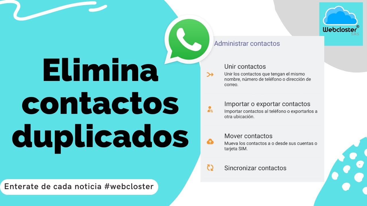 Elimina los contactos duplicados en WhatsApp