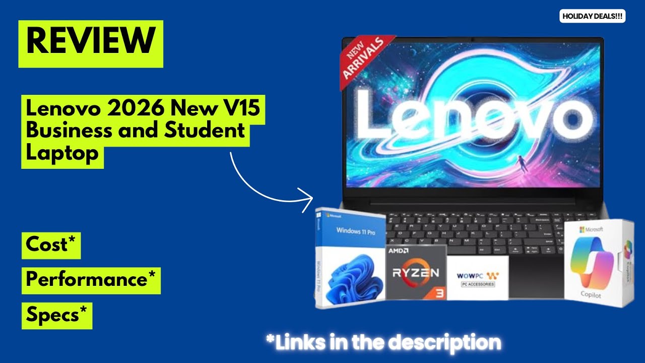 Lenovo V15 2026 Laptop Review | Ryzen 3 7320U, 16GB RAM, 512GB SSD, FHD Display & Long Battery!