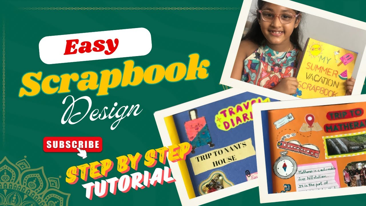 DIY Idea For Summer Vacation Scrapbook☀️🏖️ How to Make Summer Vacation Scrapbook! Vacation Journal