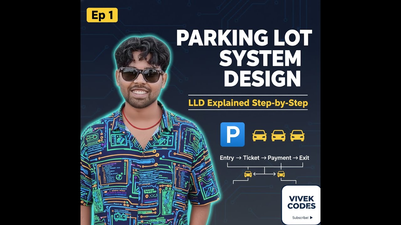Parking Lot System Design Explained | Low-Level Design (LLD) for interviews || Vivek Codes