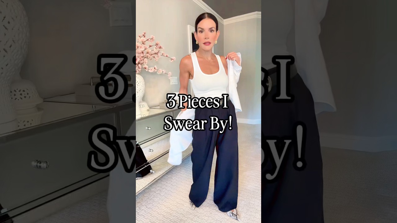 3 go-tos, all seasons 💫🖤 #fashionover40 #fashionover50 #ootd #styling #ootdguide
