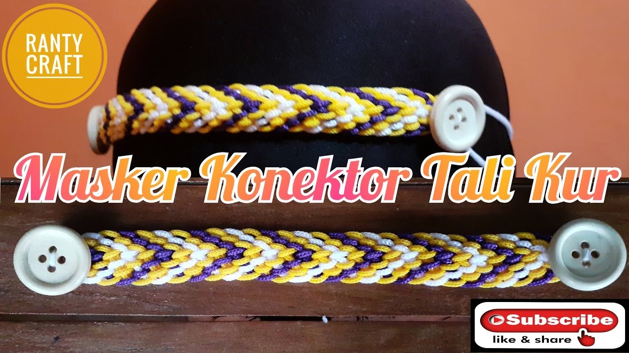 Cara Membuat Masker Konektor | Cara Membuat Masker Konektor Tali Kur | Konektor Masker