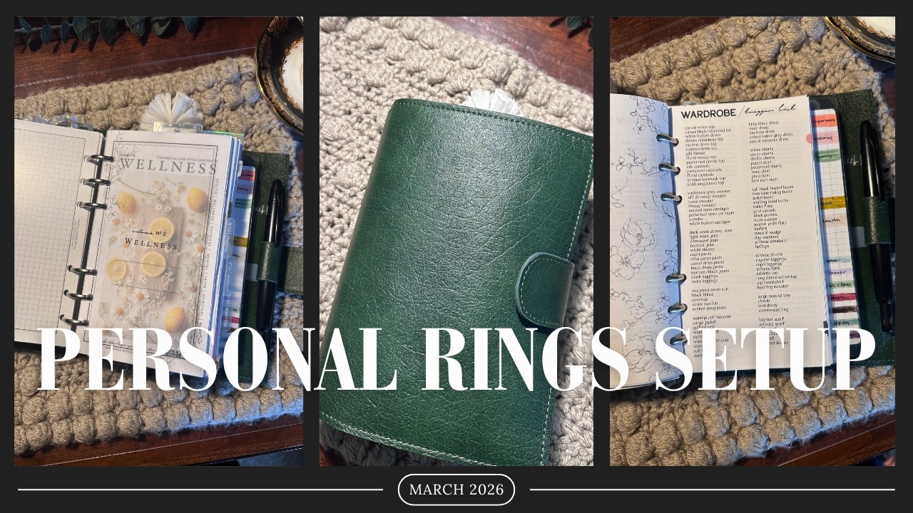 March 2026 Personal Rings Planner Flip Through Setup