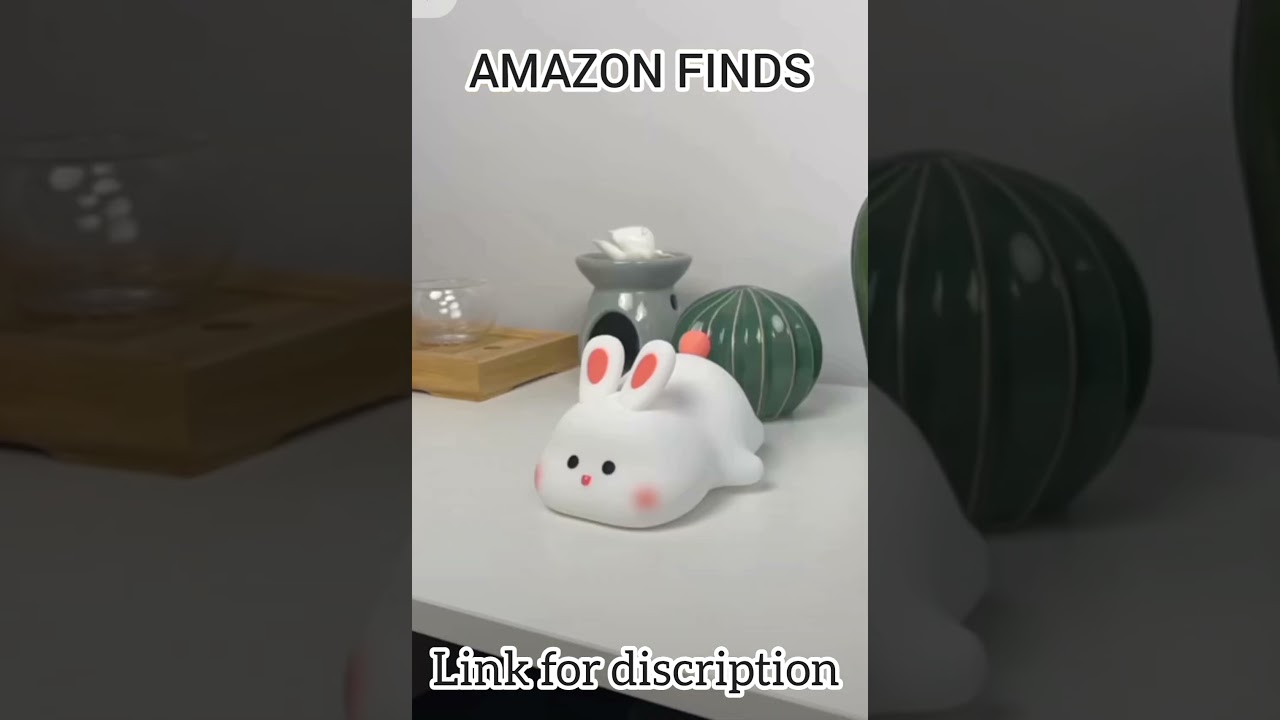 Desidiya Big Face Rabbit Night Light for Kids &ndash; Cute Silicone Bunny Lamp (82 % Discount)