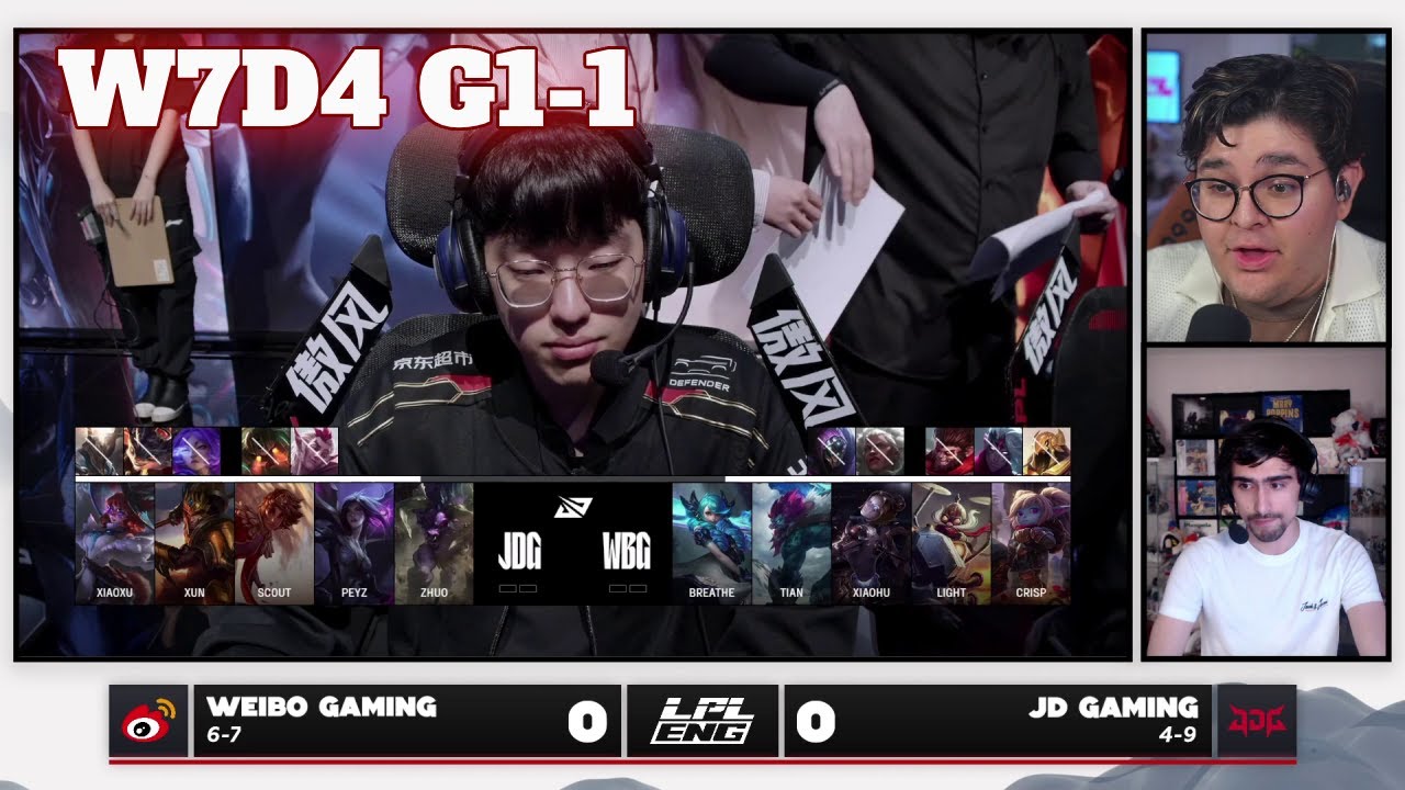 WBG vs JDG - Game 1 | Week 7 Day 4 LPL Summer 2025 Split 3 | Weibo Gaming vs JD Gaming G1 full