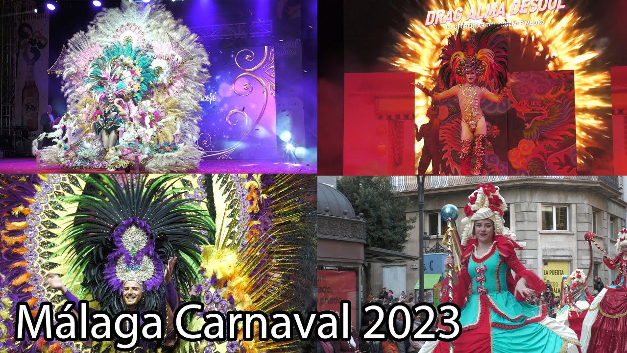 After movie Carnival in Málaga 2023 | Spain 4K