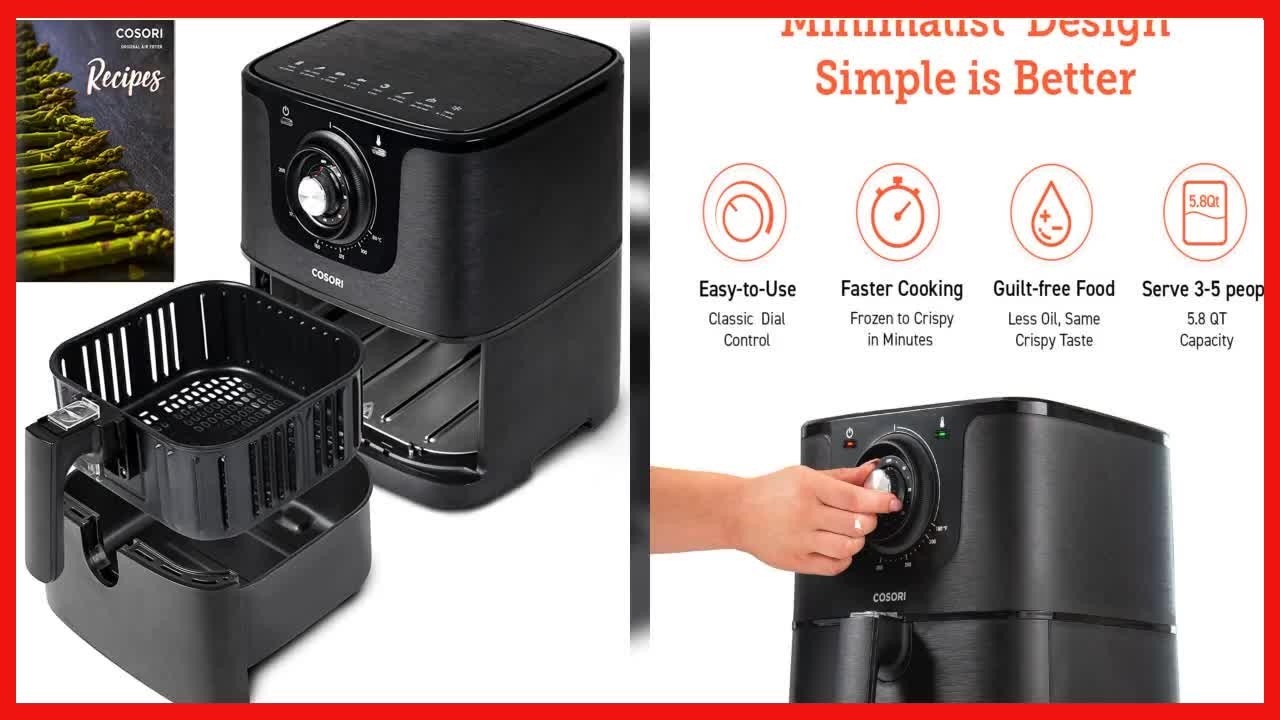 Discover the Cosori CO158 Air Fryer: Healthier Cooking with Large Capacity and Easy Cleanup