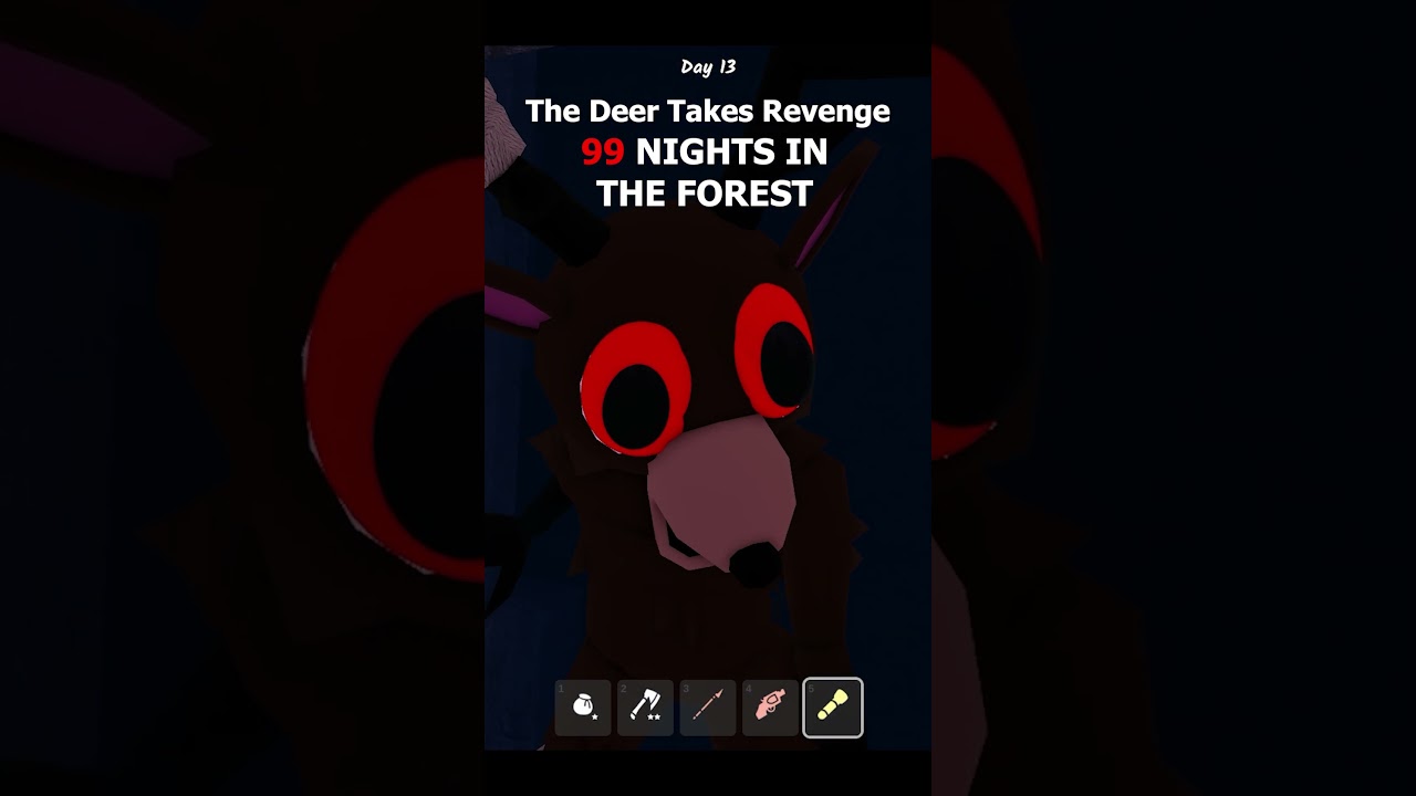 The Deer Takes Revenge in 99 Nights in The Forest #roblox #99nightintheforest