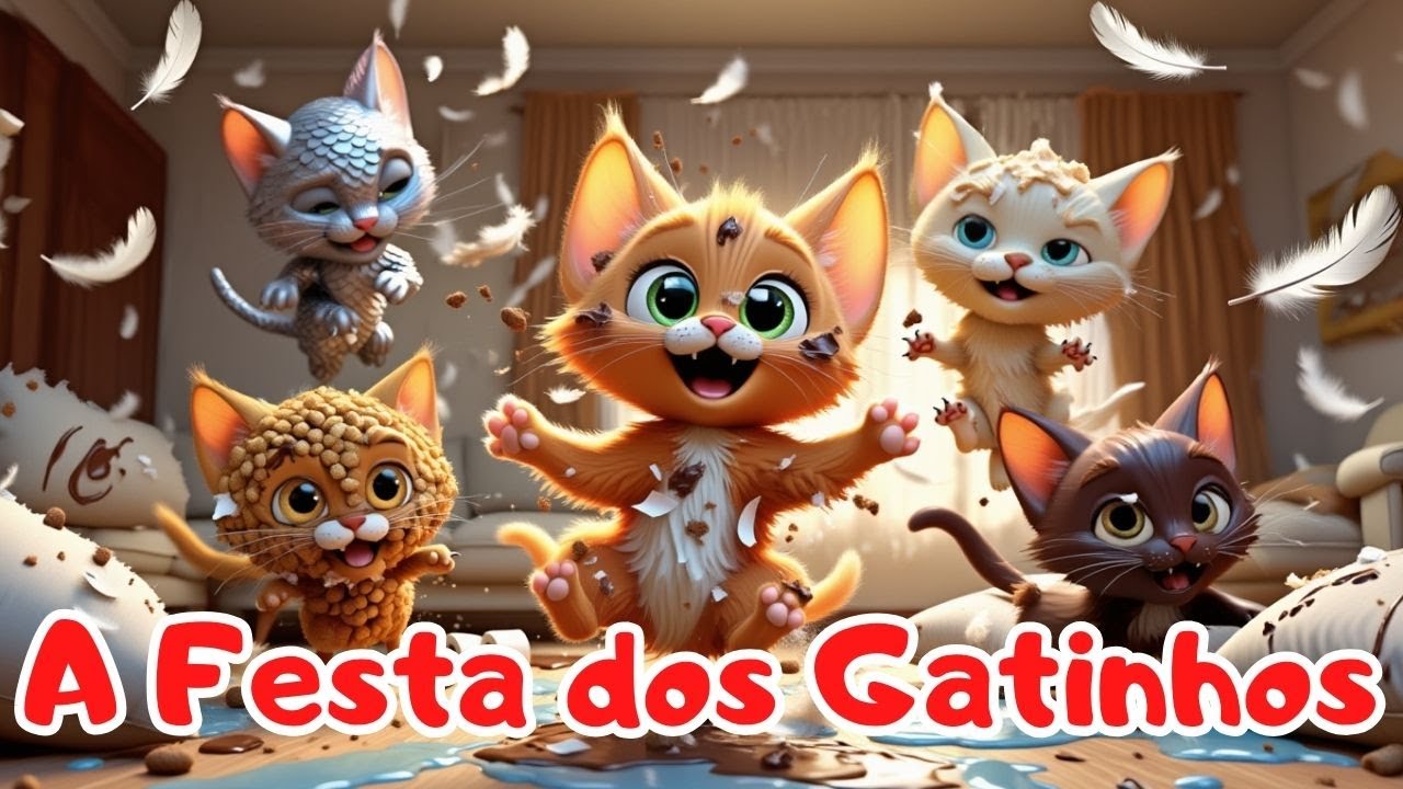 A Festa dos Gatinhos 🐱🎉| Lipe, o Gatinho Solitário e Seus Novos Amigos 💖✨ #318798