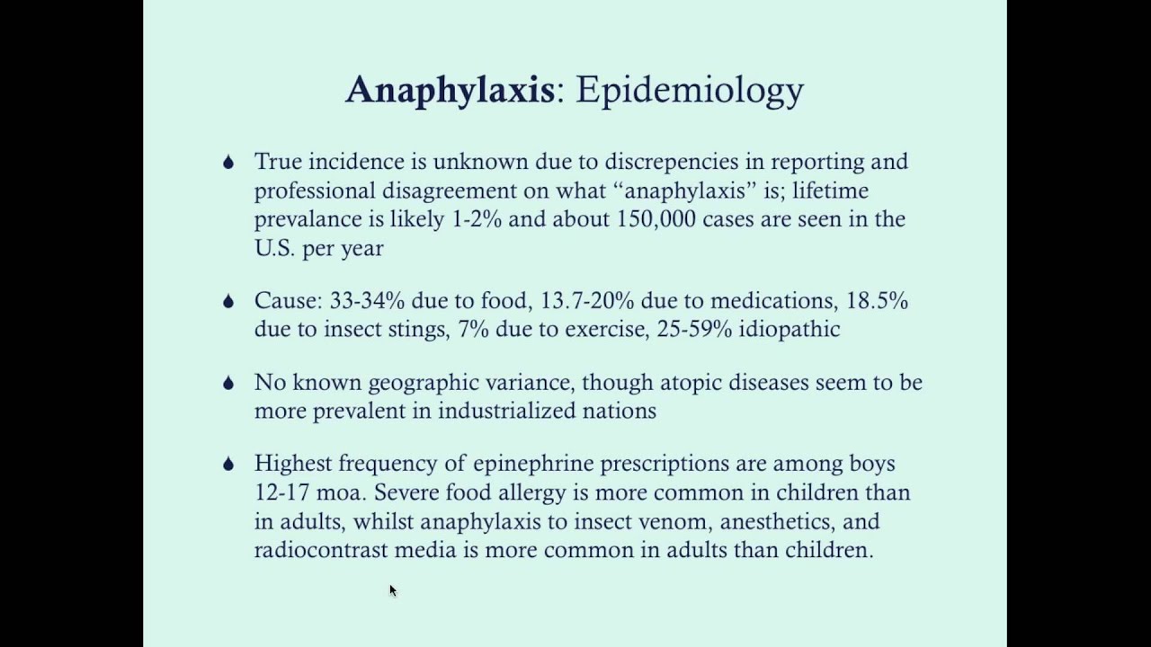 Anaphylaxis - CRASH! Medical Review Series