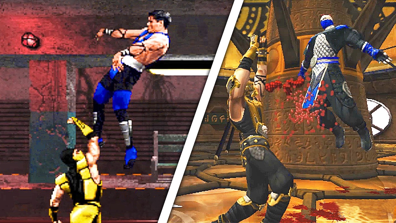 Every Mortal Kombat Stage Transition from UMK3 to Armageddon!