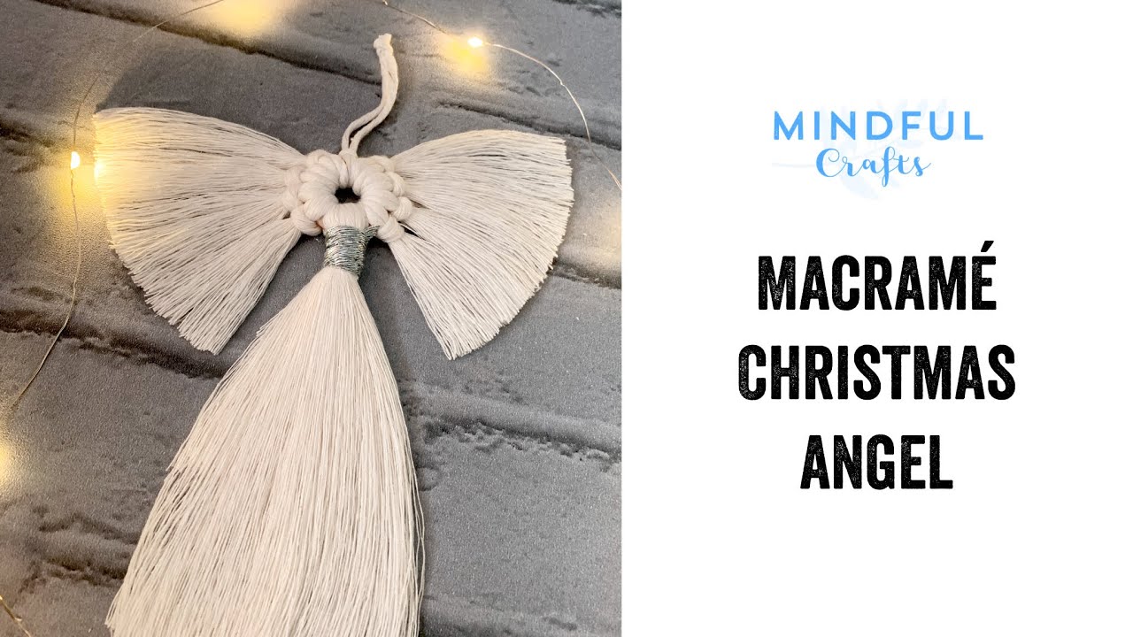 Mindful Crafts Macram&eacute; Christmas Angel decoration