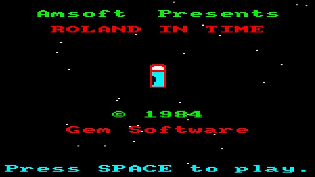 [Amstrad CPC] Roland In Time - Longplay