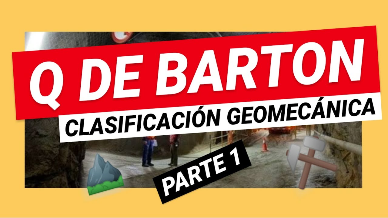 Clasificación geomecánica Q de Barton | Calculo de Q de Barton EXCEL | Geomecánica de rocas (Pt. 1)