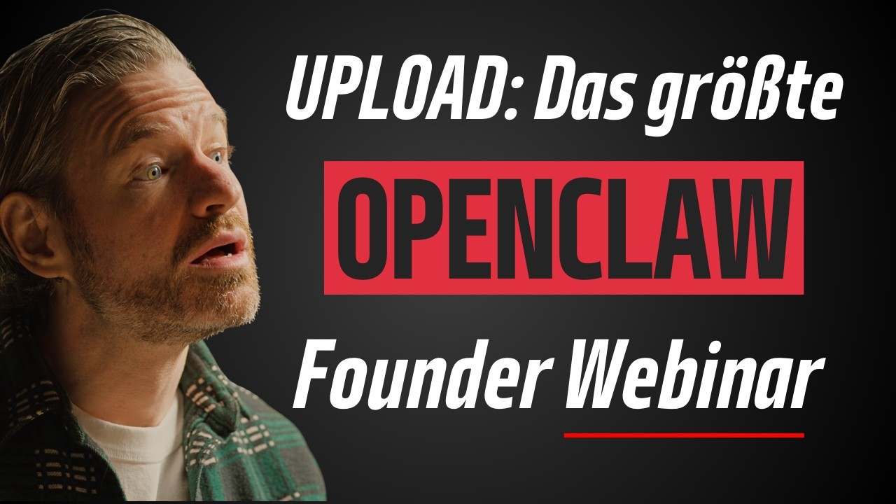 Founder Mode x OpenClaw Webinar: Wie KI deinen kompletten Founder-Alltag ersetzt (mit Max Jendrall)