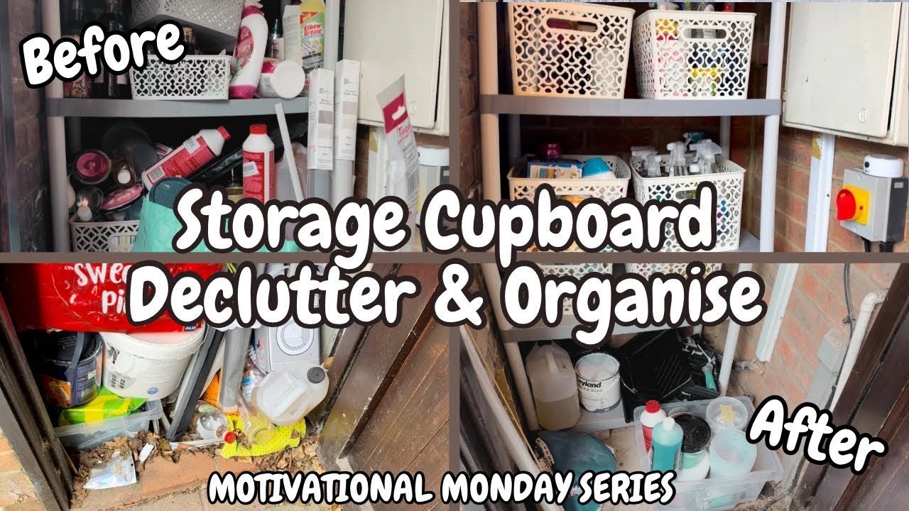 Storage Cupboard Declutter & Organise | Motivational Monday Series