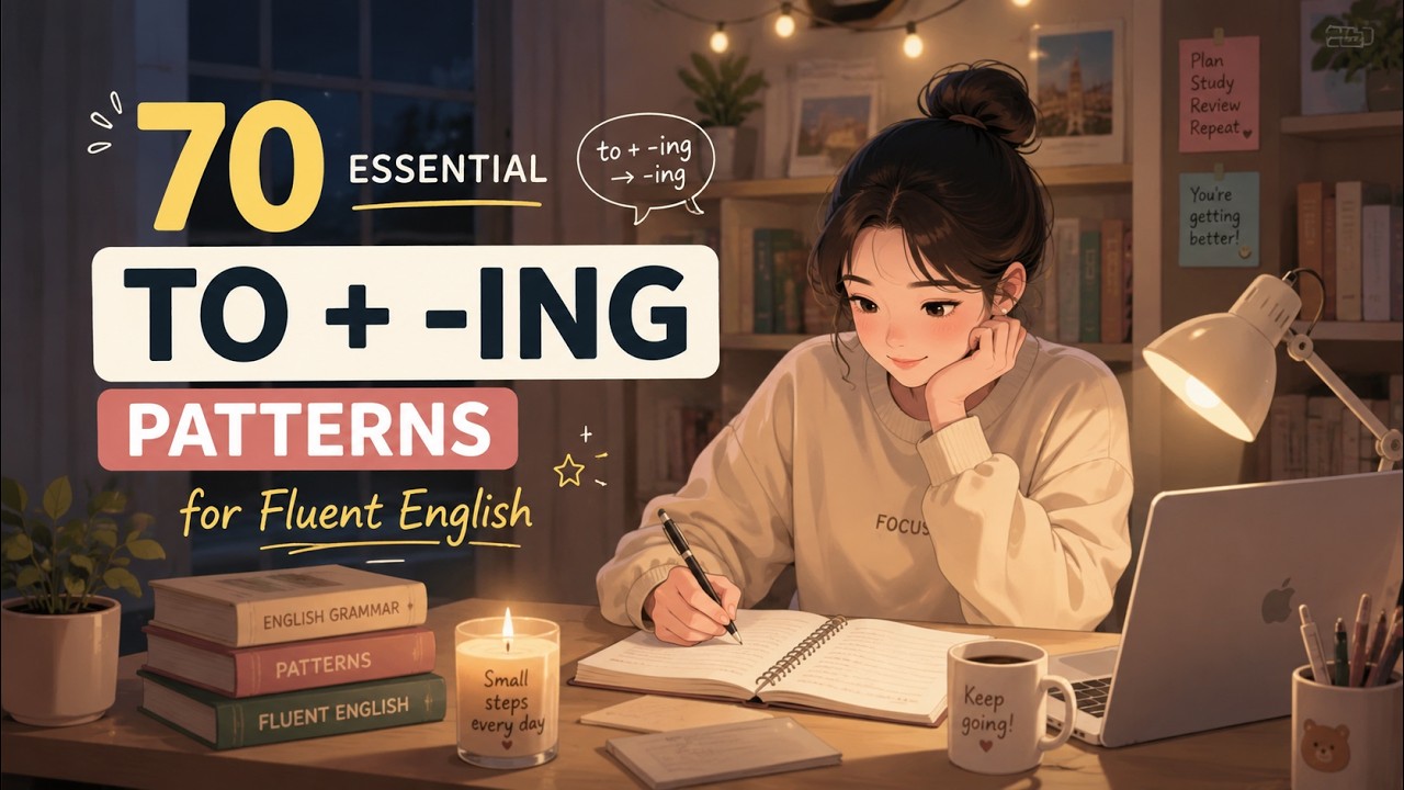 💡 70 Essential 'To + -ing' Patterns for Fluent English 💡