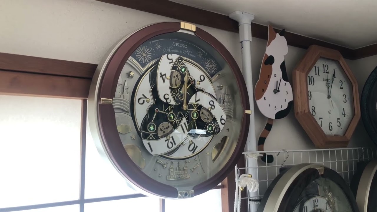 ｢SEIKO30周年記念からくり時計｣SEIKO RE601B  新音源ver.を購入しました。 一気鳴らし終盤時に撮影