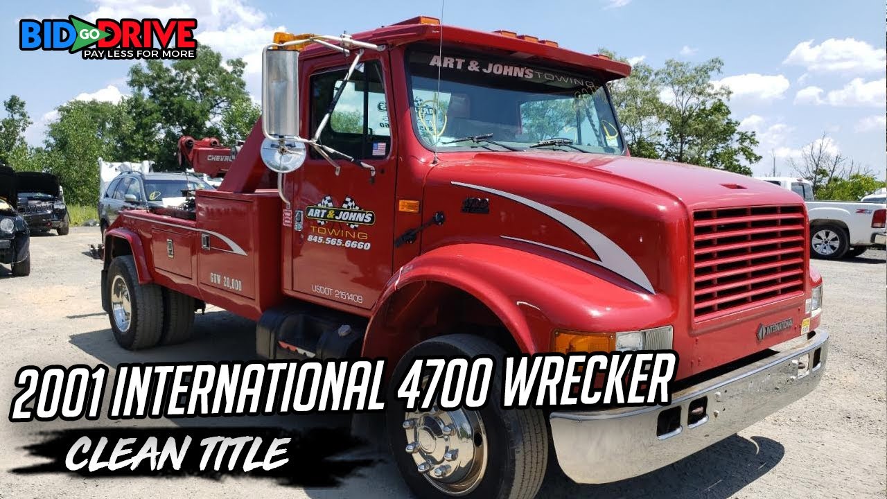 2001 International 4700 Wrecker ( Walk Around Video ) | BidGoDrive