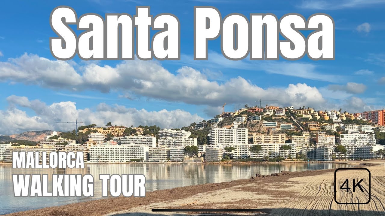 Santa Ponsa, Mallorca 4K POV Offseason Walk | Discover Local Life Beyond the Crowds | Jan 2025