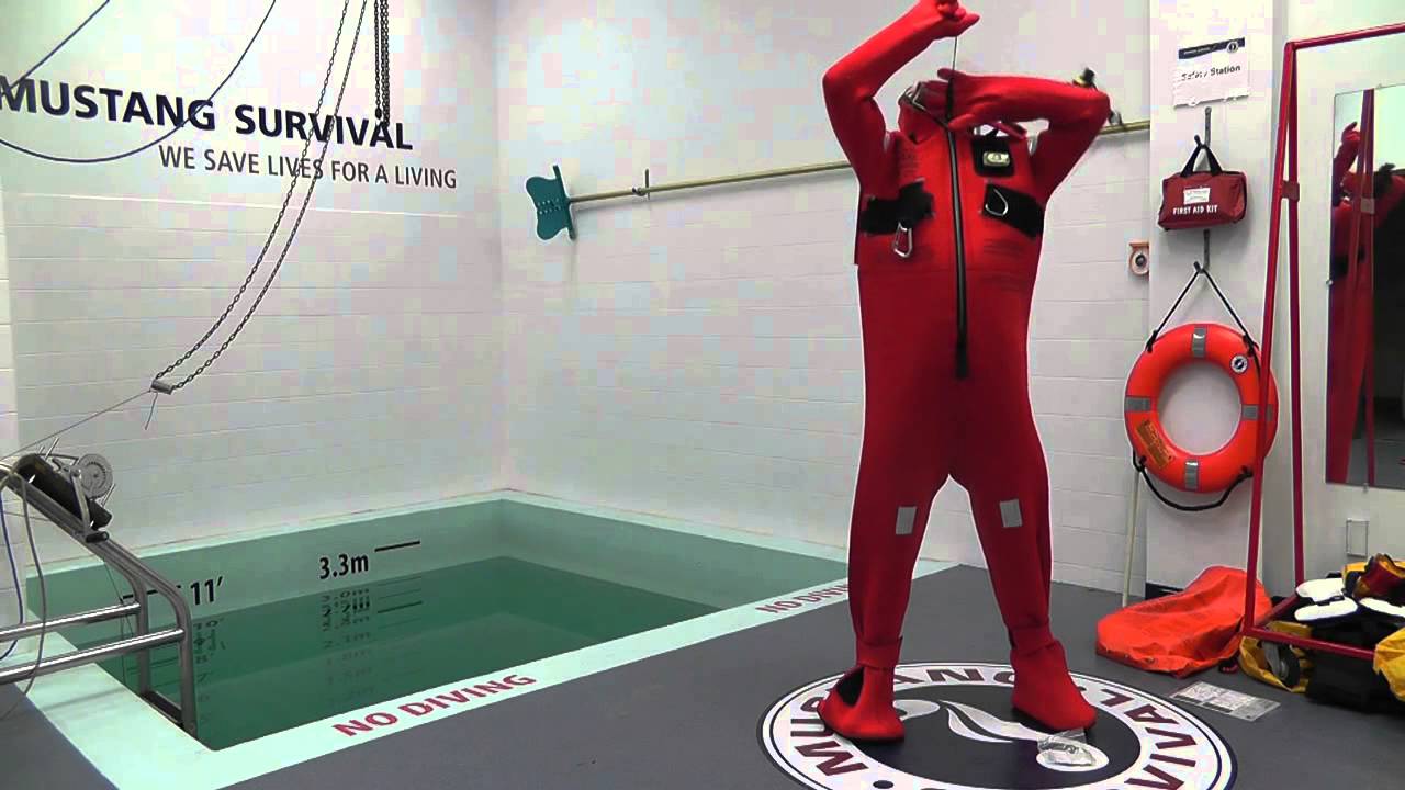 Neoprene Cold Water Immersion Suit Donning Instructions (MIS220 TC, MIS230 TC, MIS240 TC)
