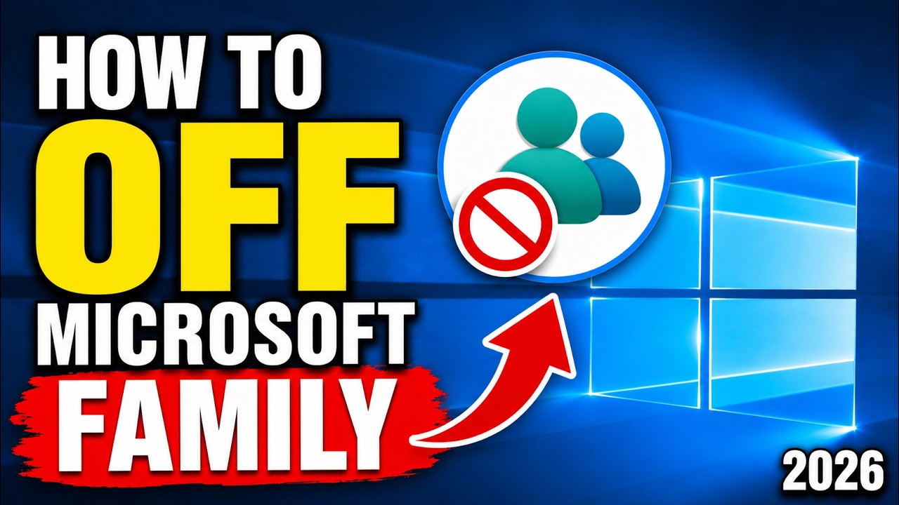 How To Turn OFF Microsoft Family Features in Windows 10/11 (2026) | Tech Tackle