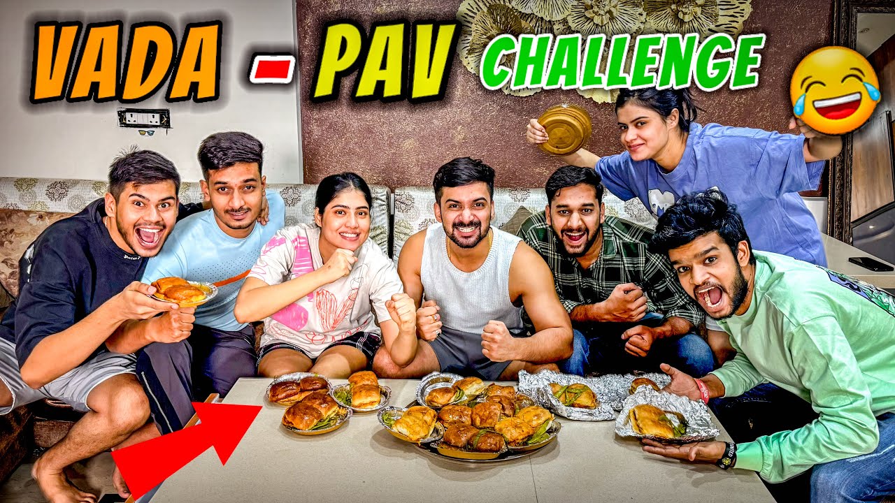 Vada pav eating challenge