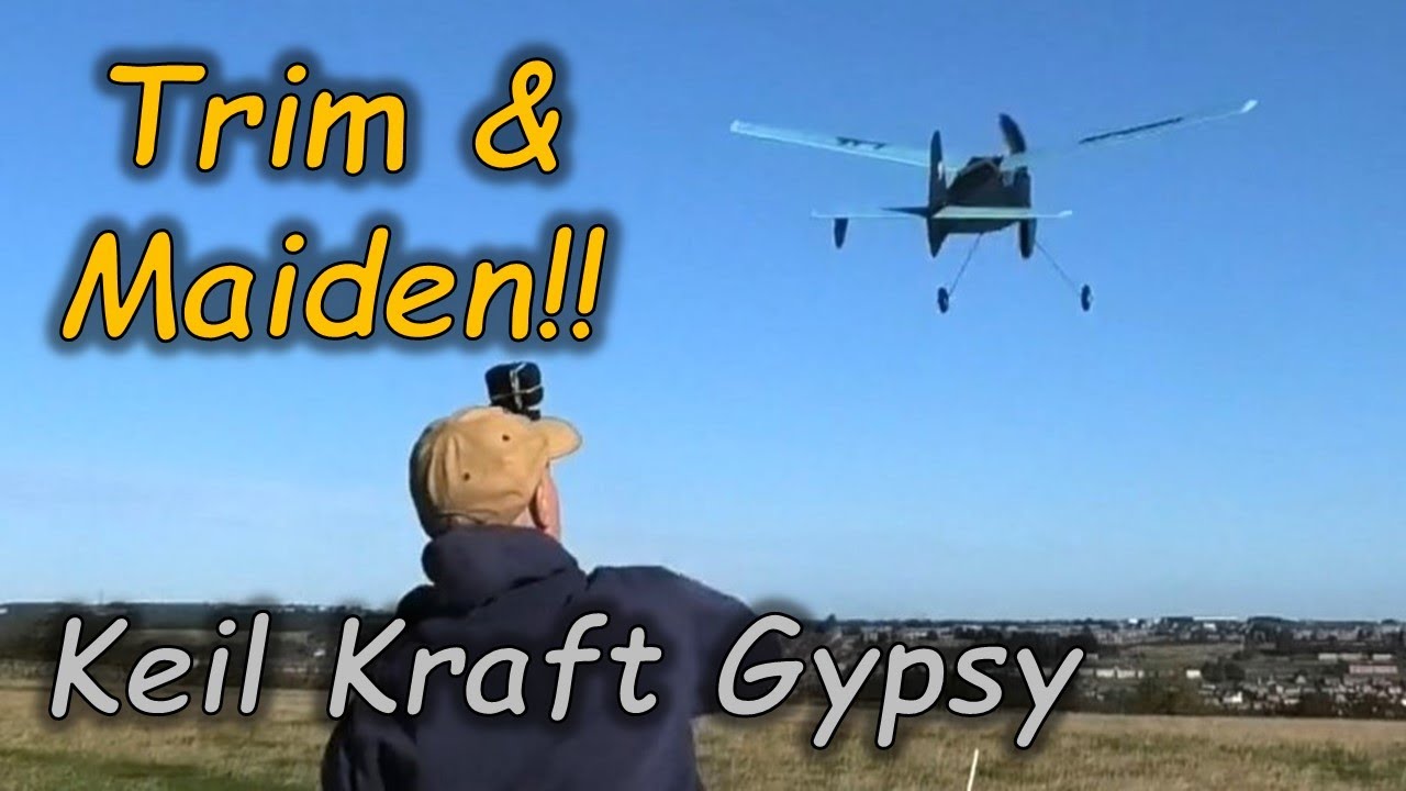 Trim & Maiden Flight - Keil Kraft Gypsy Build Series - 1949 Design by Bill Dean