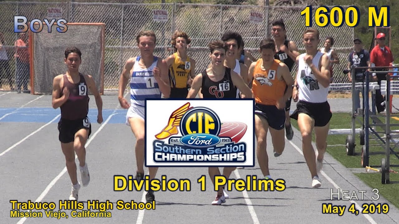 2019 TF - CIF-ss Prelims (D1) - 1600 (Boys, Heat 3 [of 3])