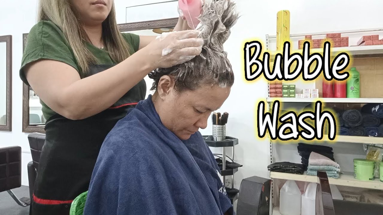 #53 🫧 Upright And Forward Hair Wash with Outdoor Sounds in Philippines