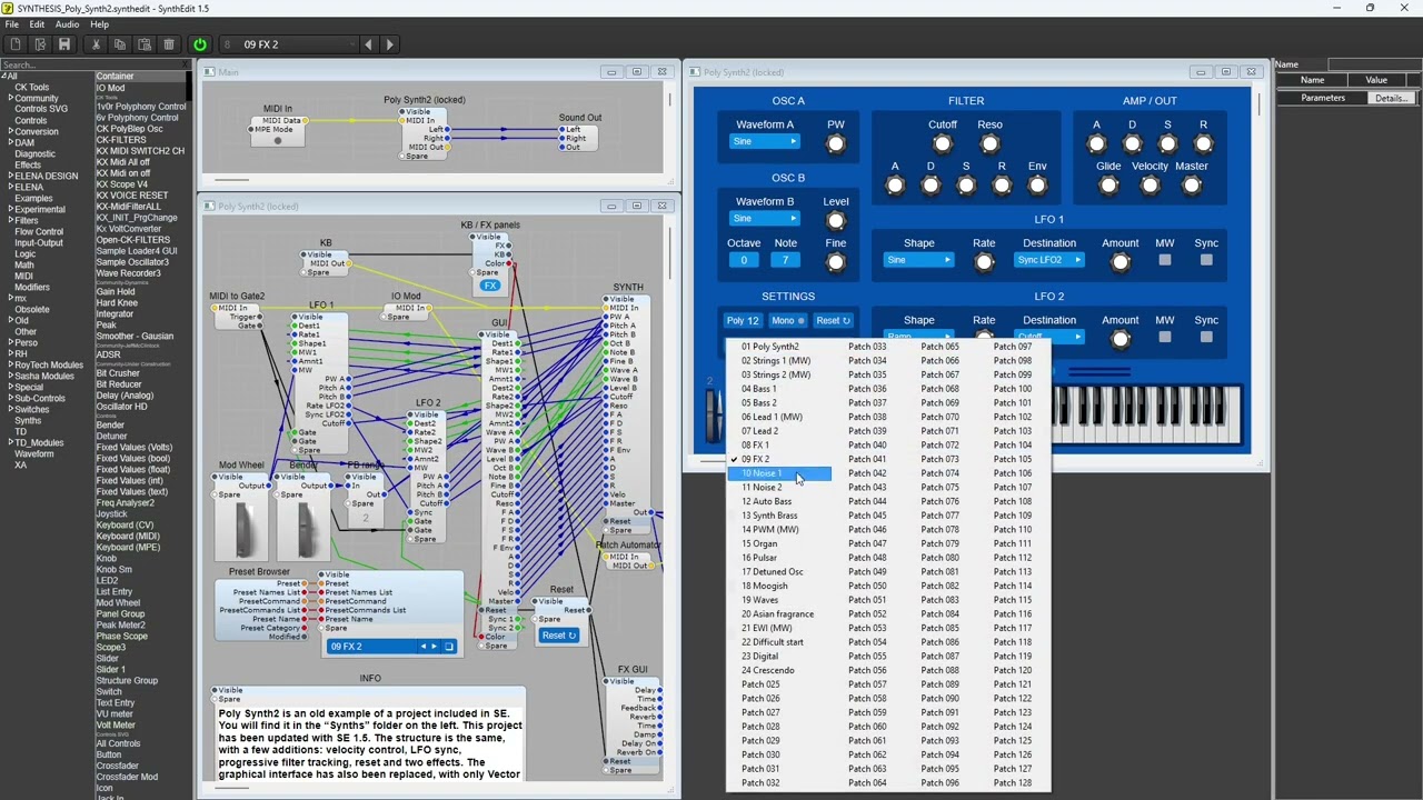 SYNTHEDIT 1.5 - 60 examples free to download