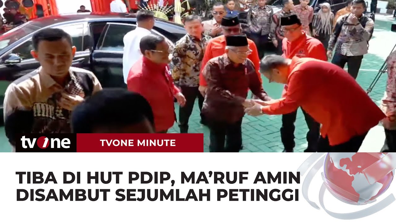 Ma&rsquo;ruf Amin Hadiri HUT Ke-51 PDIP | tvOne Minute