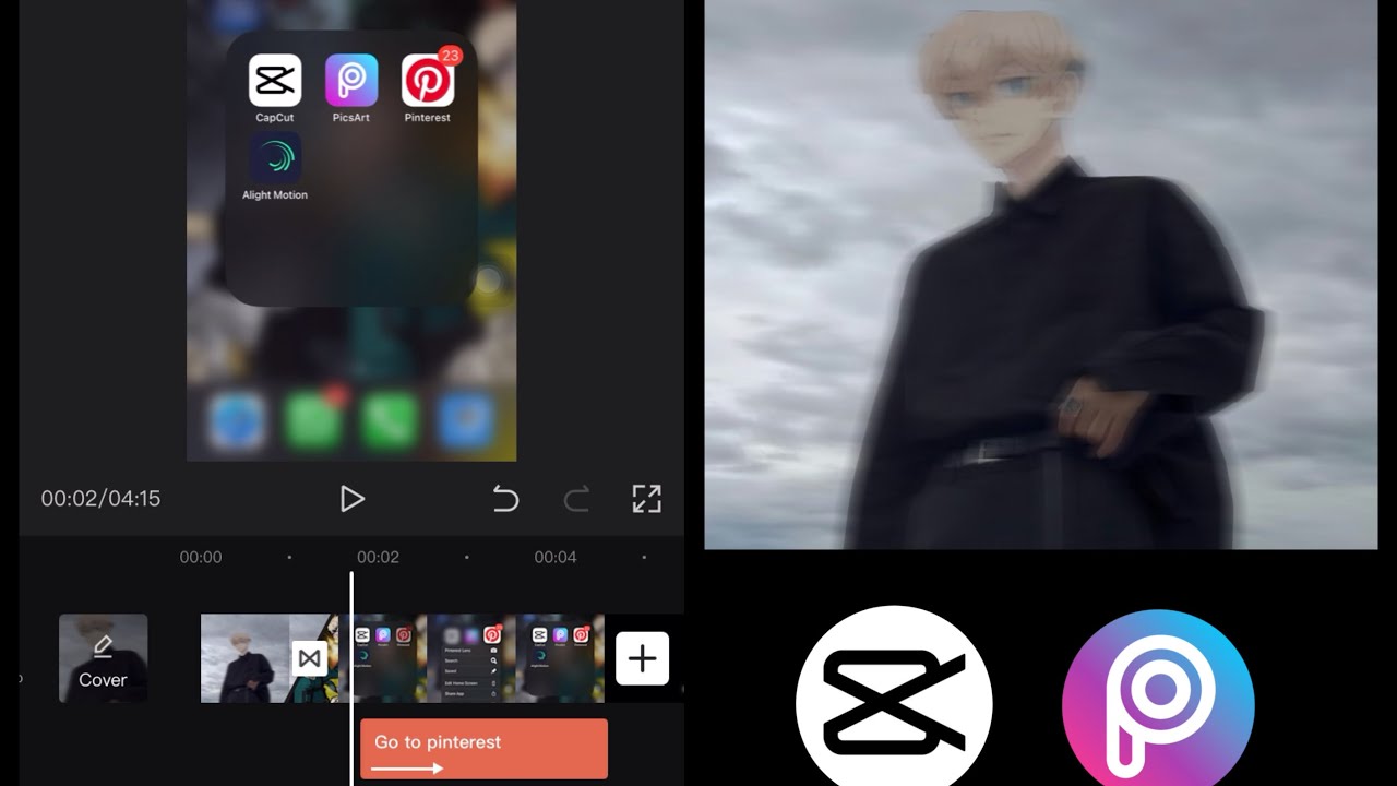 Tutorial Anime Face , Realistic Body [Using Pinterest and PicsArt]