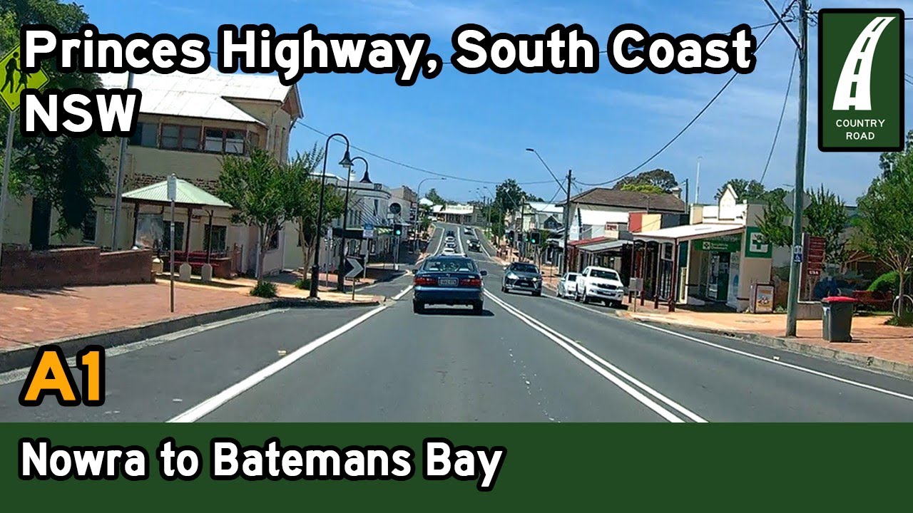 Driving from Nowra to Batemans Bay - Princes Hwy, NSW South Coast [4K]