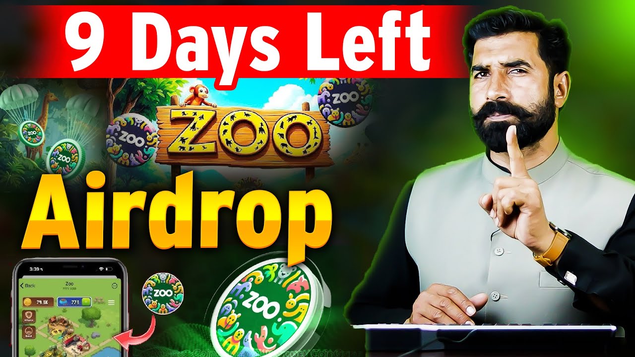 9 Days Left for Zoo Airdrop | Zoo Coin | Zoo Token | Zoo Bot | Crypto News Update | albarizone
