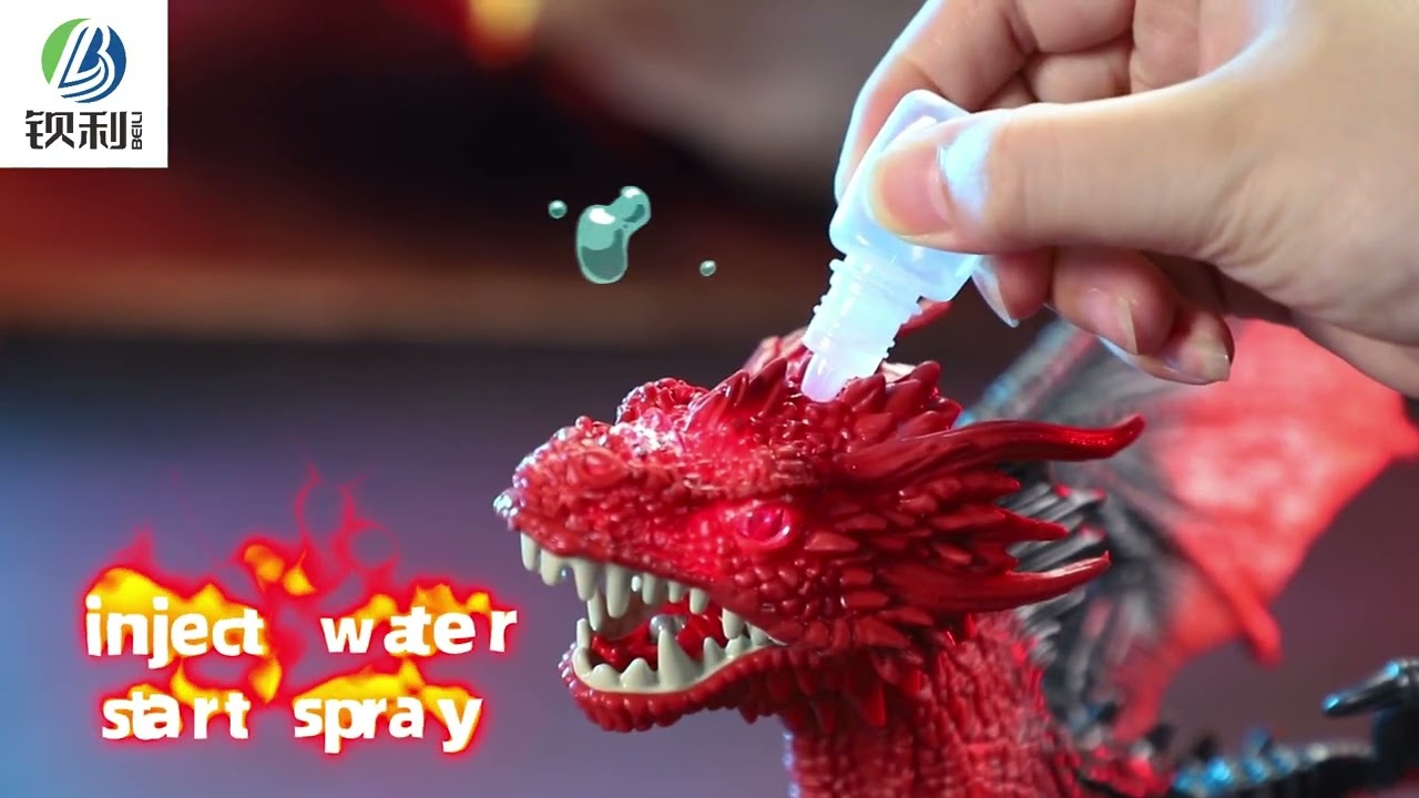 Simulation remote control walking led dinosaur robot toy light sound effect toys spray dinosaur toy