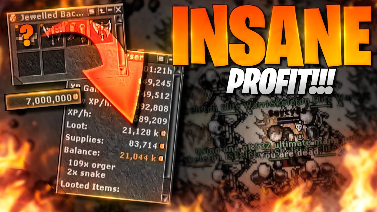 INSANE FARM 21KKS IN ONE HOUR PLAYING TIBIA (750TC) CIPSOFT RELEASES CONTROVERSIAL UPDATES IN INGAME