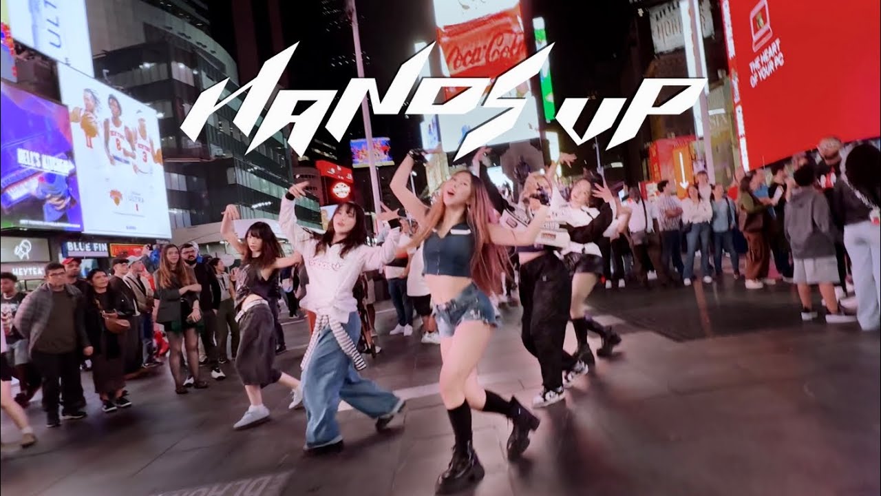 [KPOP IN PUBLIC | TIMES SQUARE] MEOVV (미야오) - ‘Hands Up’ Dance Cover | ONE TAKE