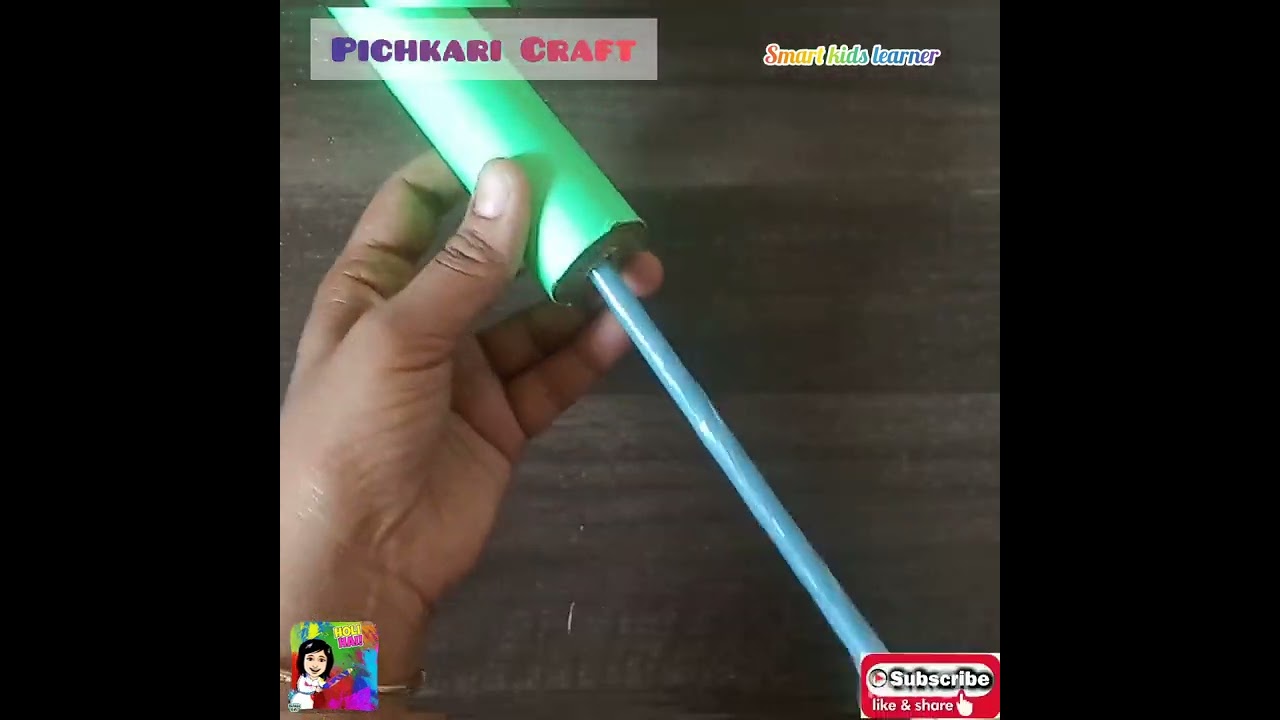 holi craft | pichkaari for Holi | handmade pichkaari | pichkaari craft | #shorts