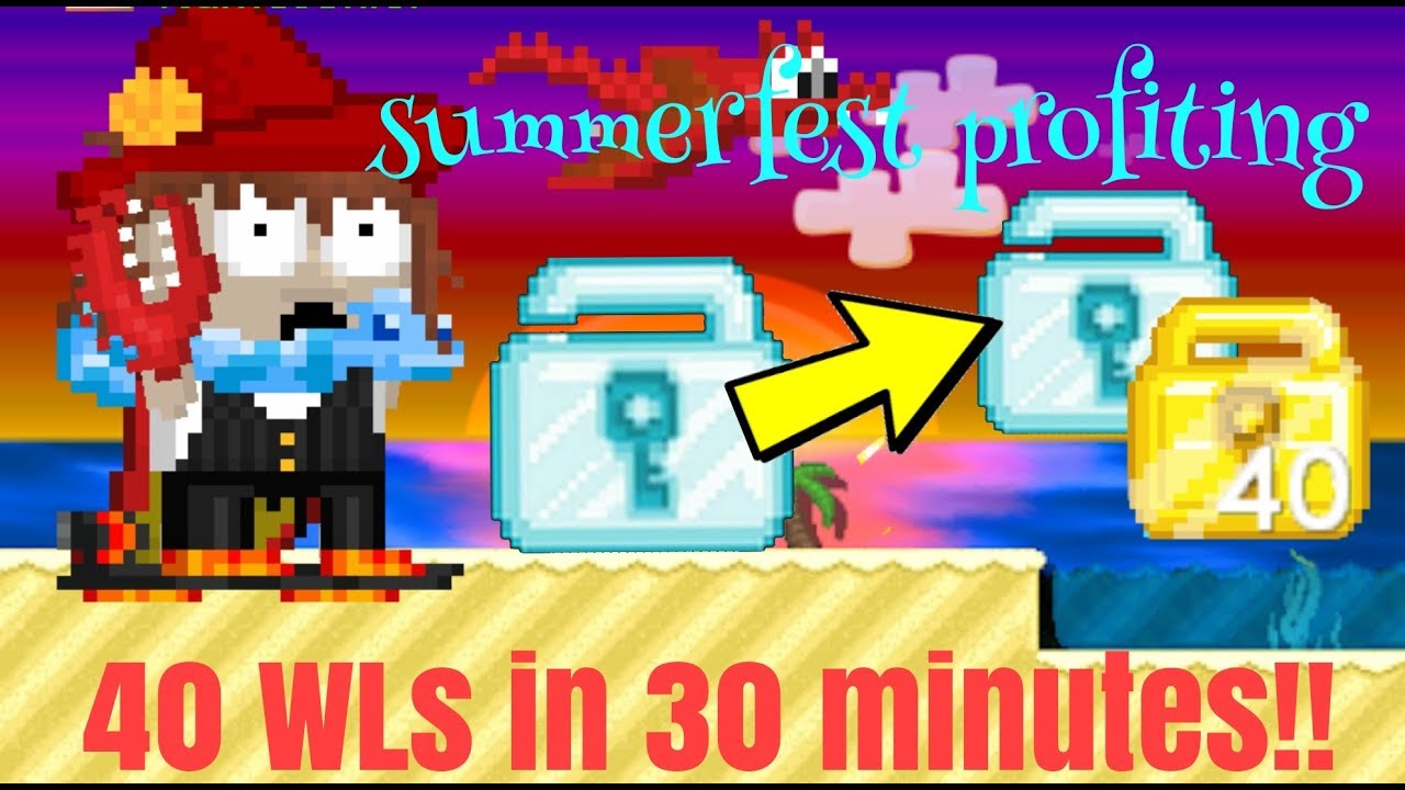 Growtopia || How to make crazy profit! (Summerfest)