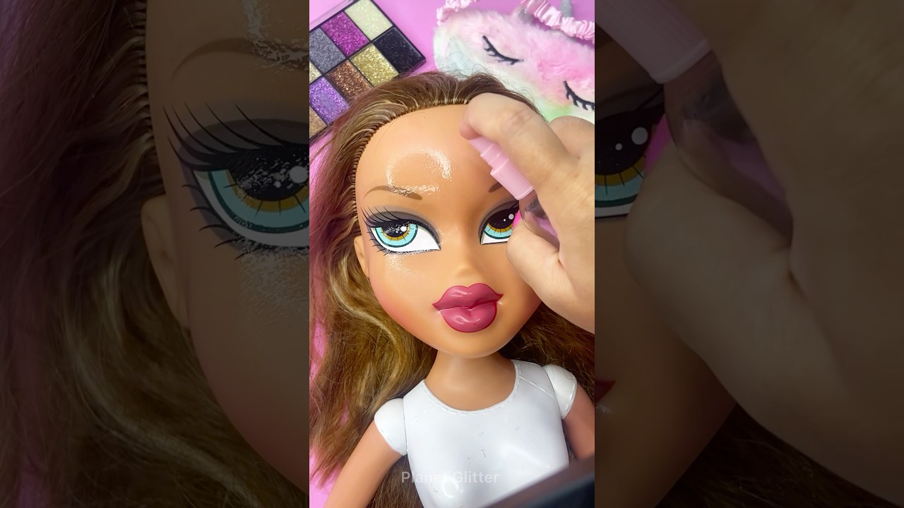 ASMR Satisfying with Unboxing & Review Mannequin Makeup bratz Skincare Sounds Video Fast spa day  ☆