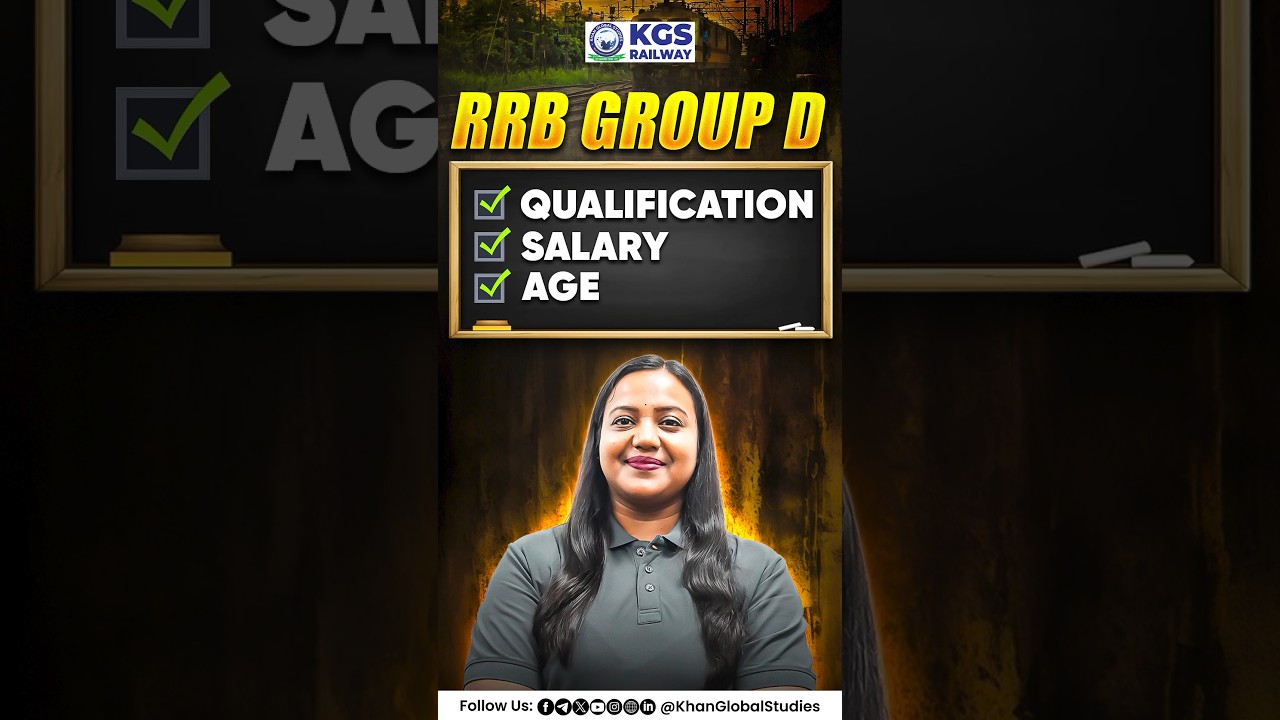 RRB Group D Eligibility Criteria | Qualification, Salary, Age Limit📣⚡ #rrbgroupd #qualification #kgs