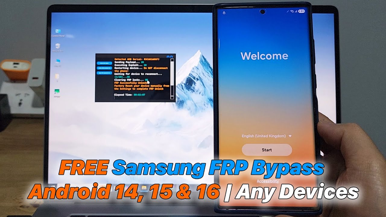 One Click! Bypass Google Account Samsung Android 14/15/16 - New Security Patch