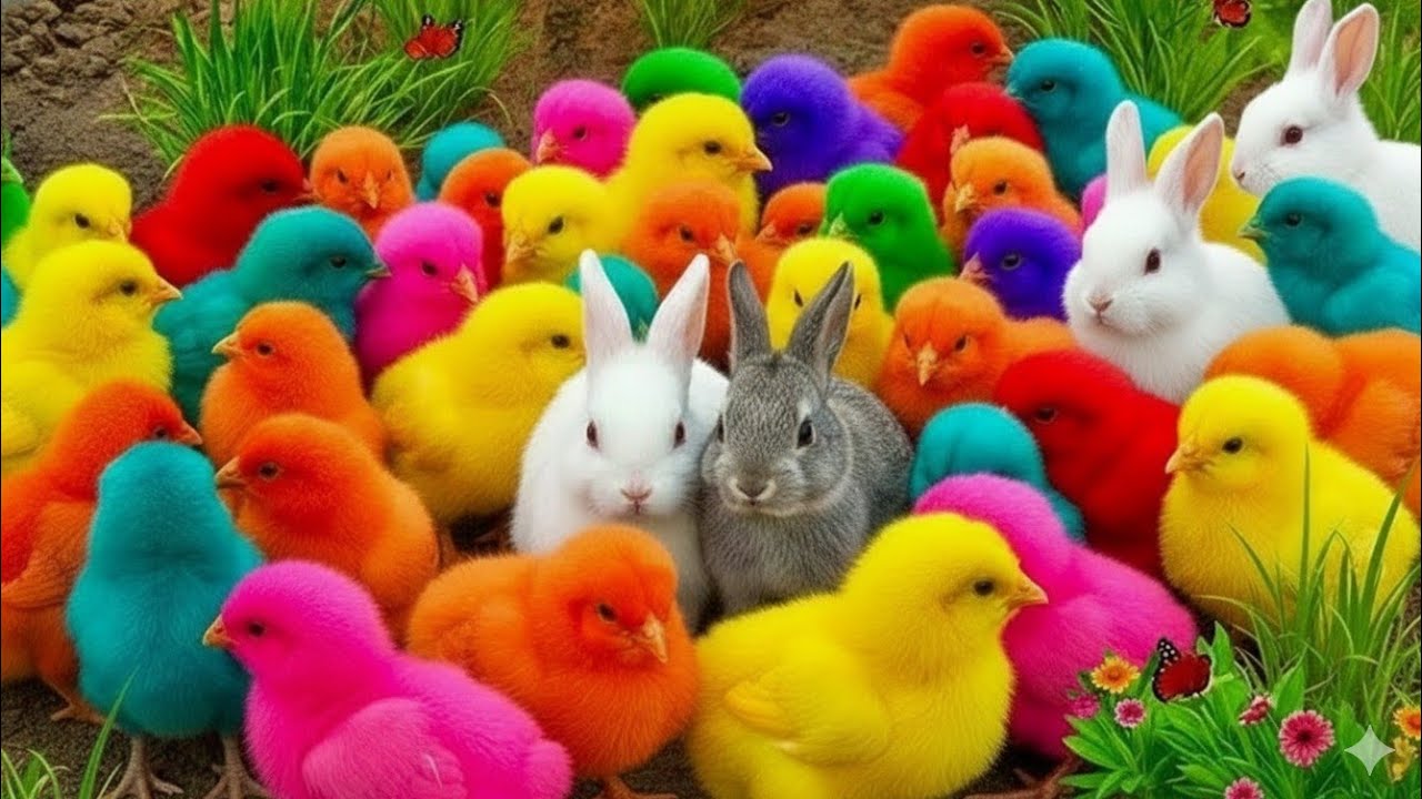 Tangkap Ayam Lucu, ayam warna warni, ayam rainbow, kelinci lucu, bebek lucu, ikan koi, Hewan Lucu